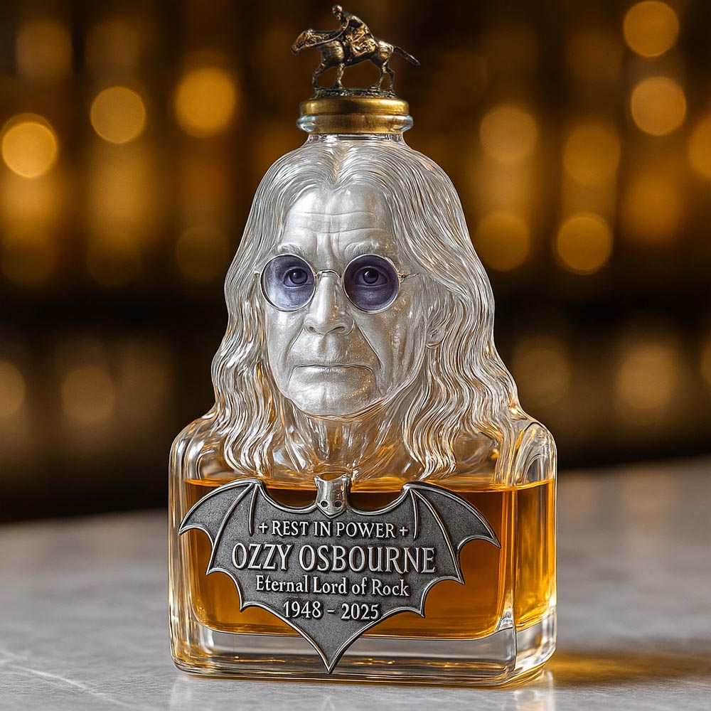 🖤Immortalized in Glass — The Legendary Rock Tribute Whiskey Bottle