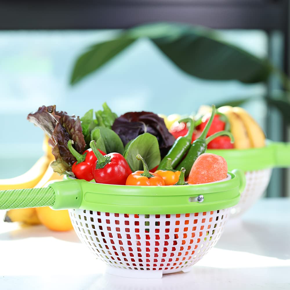 🥦 2025Vegetable Salad Rotating Draining Basket - 💓Take your salad prep to the next level