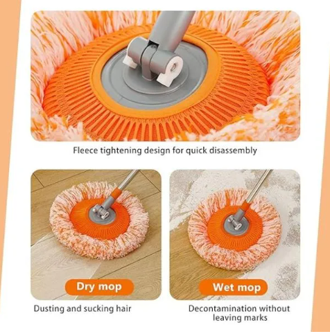 360 Grad drehbarer, einstellbarer Reinigungsmopp  | CORALMOP