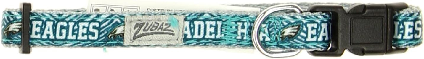 Zubaz NFL Team Adjustable Pet Collar for Dogs & Cats, Pittsburgh Steelers, Medium