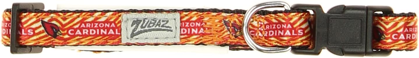 Zubaz NFL Team Adjustable Pet Collar for Dogs & Cats, Pittsburgh Steelers, Medium