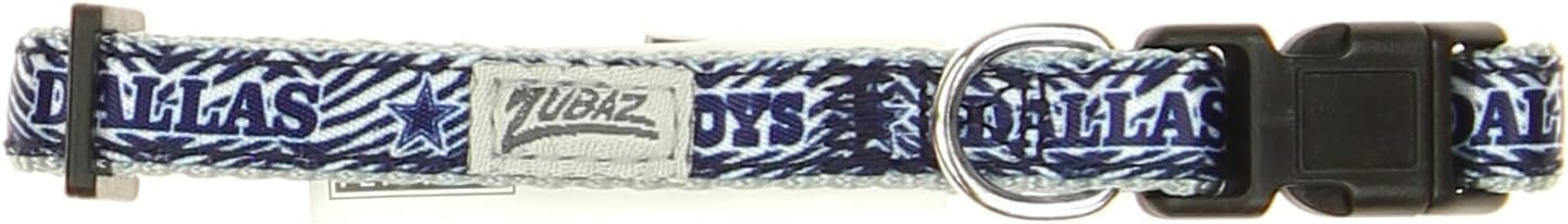 Zubaz NFL Team Adjustable Pet Collar for Dogs & Cats, Pittsburgh Steelers, Medium