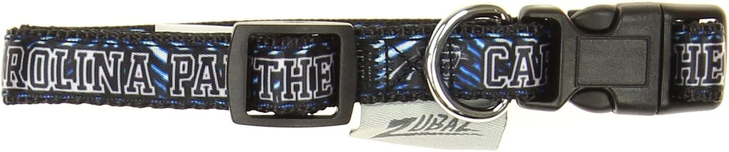 Zubaz NFL Team Adjustable Pet Collar for Dogs & Cats, Pittsburgh Steelers, Medium