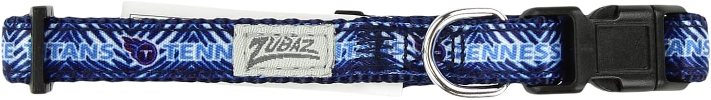 Zubaz NFL Team Adjustable Pet Collar for Dogs & Cats, Pittsburgh Steelers, Medium