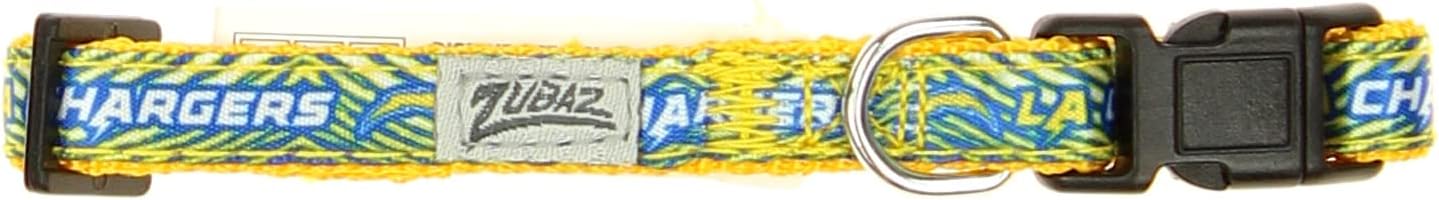 Zubaz NFL Team Adjustable Pet Collar for Dogs & Cats, Pittsburgh Steelers, Medium