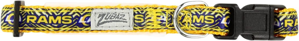 Zubaz NFL Team Adjustable Pet Collar for Dogs & Cats, Pittsburgh Steelers, Medium