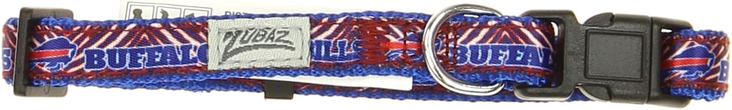 Zubaz NFL Team Adjustable Pet Collar for Dogs & Cats, Pittsburgh Steelers, Medium