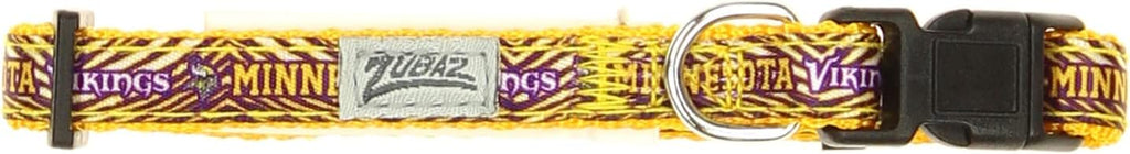 Zubaz NFL Team Adjustable Pet Collar for Dogs & Cats, Pittsburgh Steelers, Medium