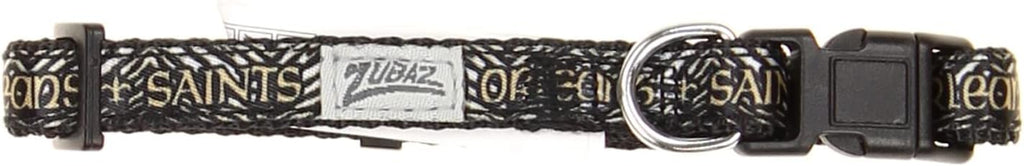 Zubaz NFL Team Adjustable Pet Collar for Dogs & Cats, Pittsburgh Steelers, Medium