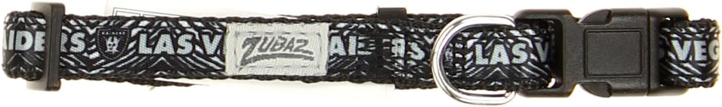 Zubaz NFL Team Adjustable Pet Collar for Dogs & Cats, Pittsburgh Steelers, Medium