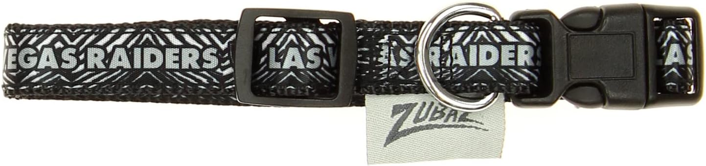 Zubaz NFL Team Adjustable Pet Collar for Dogs & Cats, Pittsburgh Steelers, Medium
