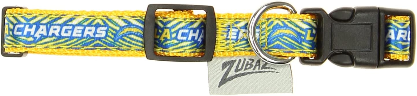 Zubaz NFL Team Adjustable Pet Collar for Dogs & Cats, Pittsburgh Steelers, Medium