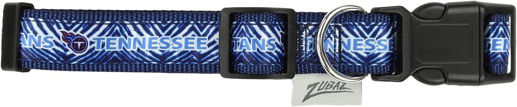 Zubaz NFL Team Adjustable Pet Collar for Dogs & Cats, Pittsburgh Steelers, Medium