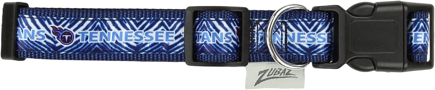 Zubaz NFL Team Adjustable Pet Collar for Dogs & Cats, Pittsburgh Steelers, Medium