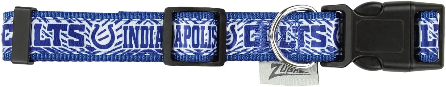 Zubaz NFL Team Adjustable Pet Collar for Dogs & Cats, Pittsburgh Steelers, Medium