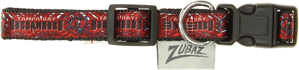 Zubaz NFL Team Adjustable Pet Collar for Dogs & Cats, Pittsburgh Steelers, Medium