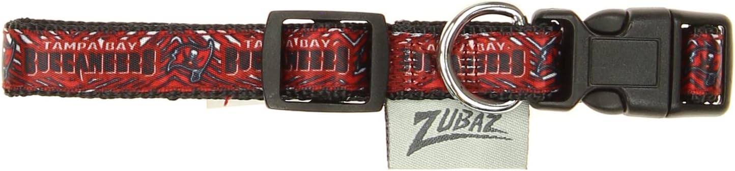 Zubaz NFL Team Adjustable Pet Collar for Dogs & Cats, Pittsburgh Steelers, Medium