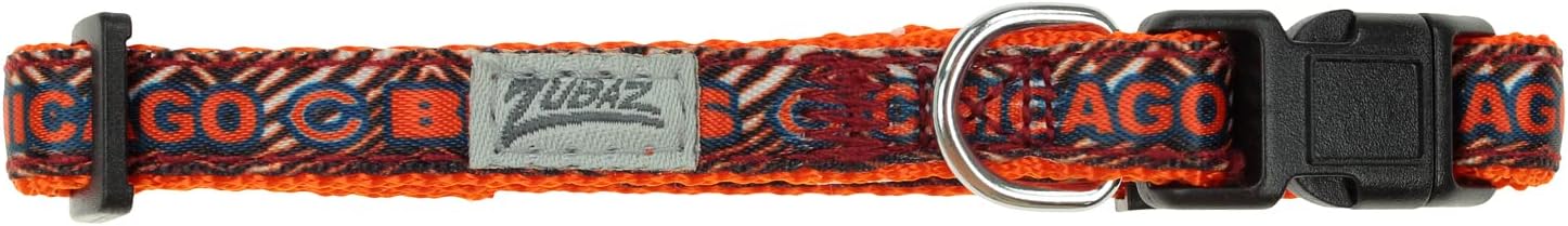 Zubaz NFL Team Adjustable Pet Collar for Dogs & Cats, Pittsburgh Steelers, Medium