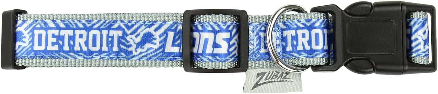 Zubaz NFL Team Adjustable Pet Collar for Dogs & Cats, Pittsburgh Steelers, Medium