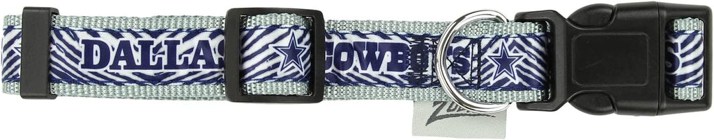 Zubaz NFL Team Adjustable Pet Collar for Dogs & Cats, Pittsburgh Steelers, Medium