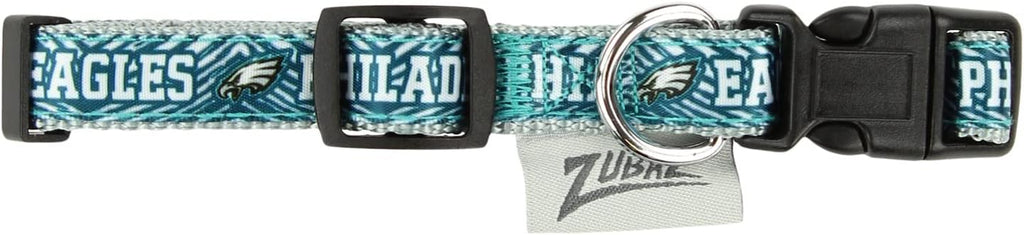 Zubaz NFL Team Adjustable Pet Collar for Dogs & Cats, Pittsburgh Steelers, Medium