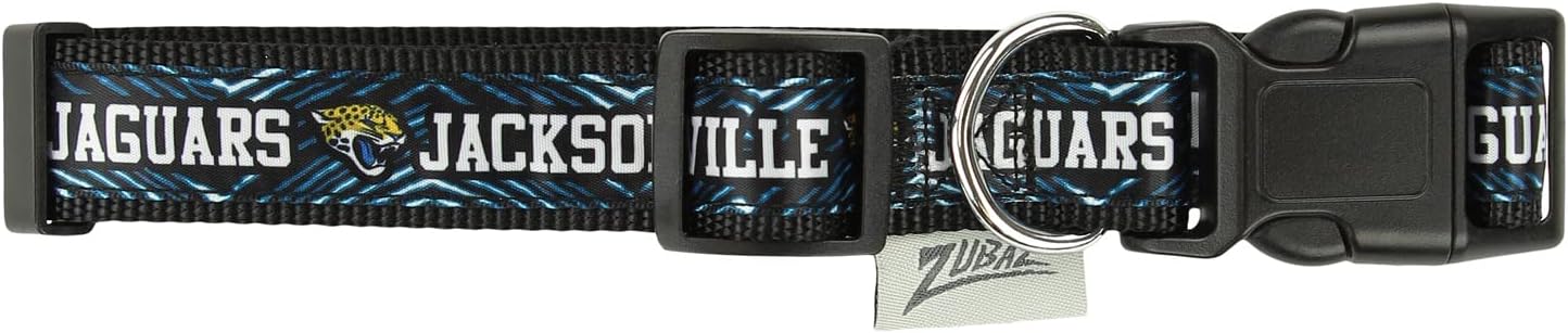 Zubaz NFL Team Adjustable Pet Collar for Dogs & Cats, Pittsburgh Steelers, Medium