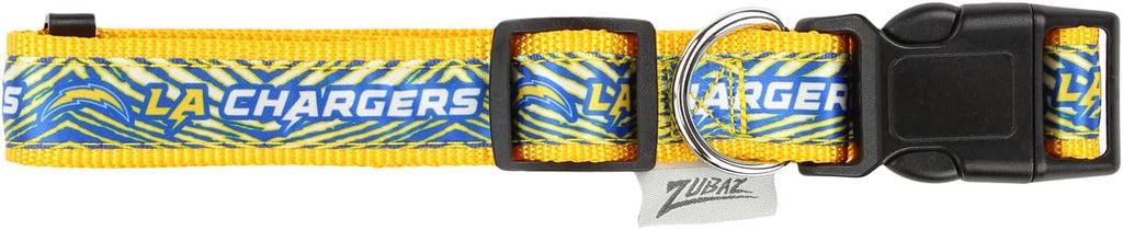 Zubaz NFL Team Adjustable Pet Collar for Dogs & Cats, Pittsburgh Steelers, Medium
