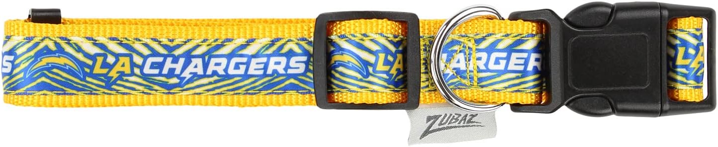 Zubaz NFL Team Adjustable Pet Collar for Dogs & Cats, Pittsburgh Steelers, Medium