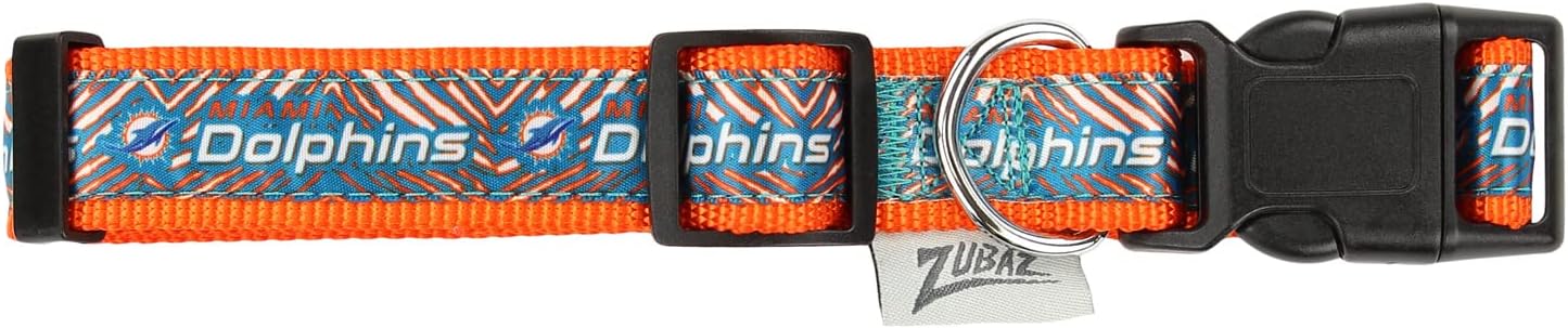 Zubaz NFL Team Adjustable Pet Collar for Dogs & Cats, Pittsburgh Steelers, Medium