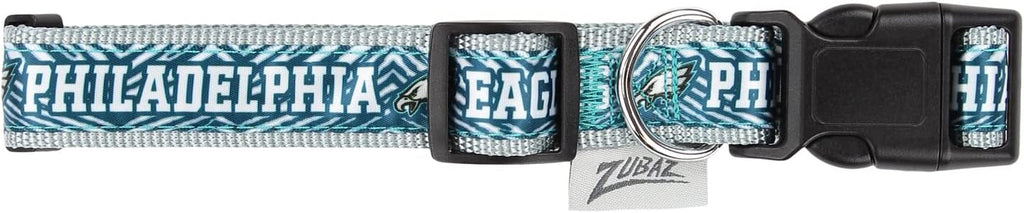 Zubaz NFL Team Adjustable Pet Collar for Dogs & Cats, Pittsburgh Steelers, Medium