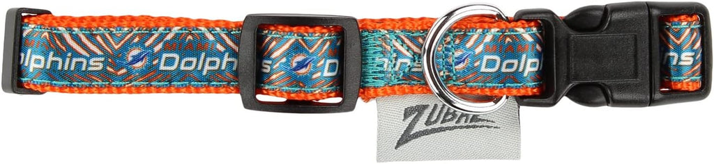 Zubaz NFL Team Adjustable Pet Collar for Dogs & Cats, Pittsburgh Steelers, Medium