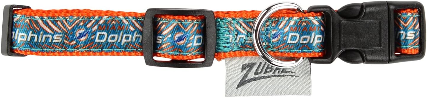Zubaz NFL Team Adjustable Pet Collar for Dogs & Cats, Pittsburgh Steelers, Medium