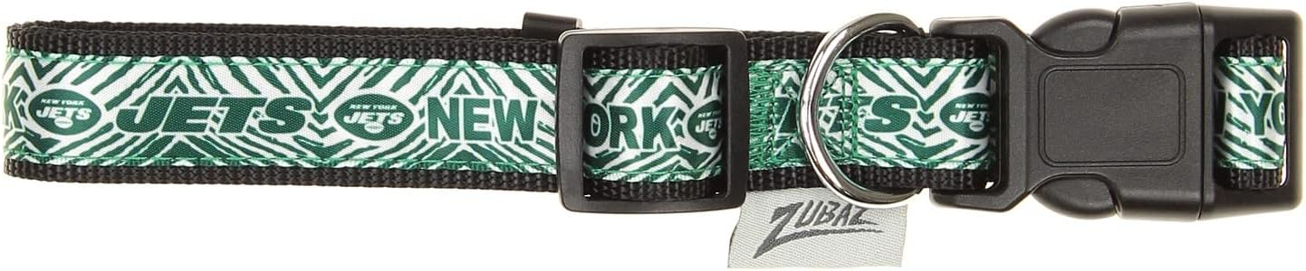 Zubaz NFL Team Adjustable Pet Collar for Dogs & Cats, Pittsburgh Steelers, Medium