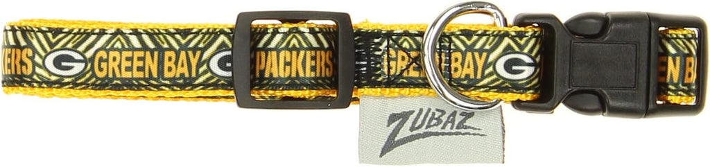 Zubaz NFL Team Adjustable Pet Collar for Dogs & Cats, Pittsburgh Steelers, Medium