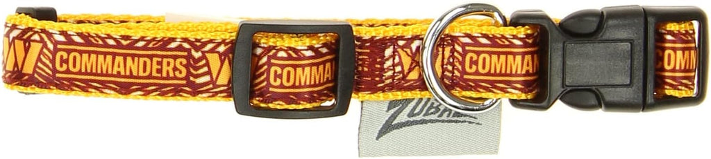 Zubaz NFL Team Adjustable Pet Collar for Dogs & Cats, Pittsburgh Steelers, Medium