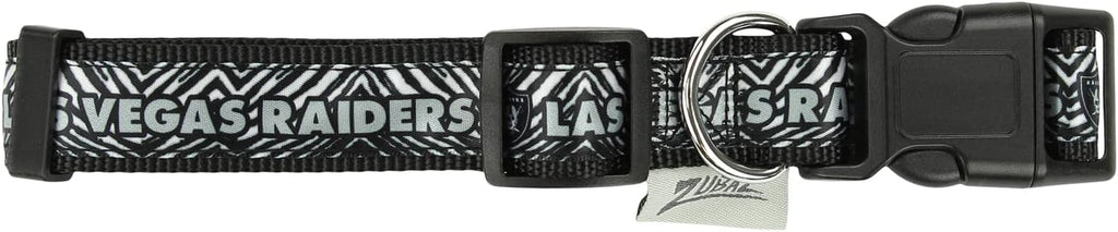 Zubaz NFL Team Adjustable Pet Collar for Dogs & Cats, Pittsburgh Steelers, Medium