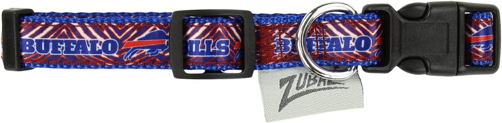 Zubaz NFL Team Adjustable Pet Collar for Dogs & Cats, Pittsburgh Steelers, Medium