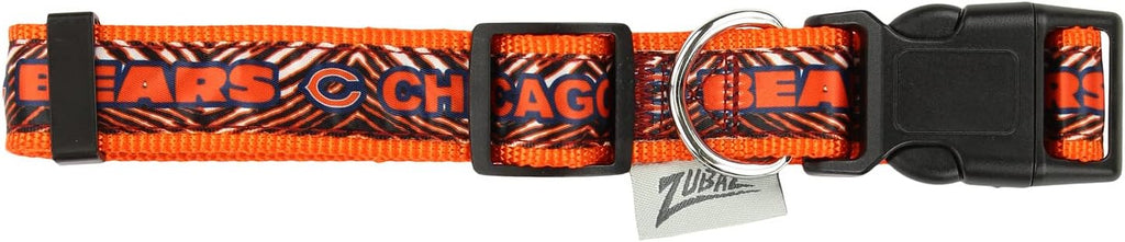 Zubaz NFL Team Adjustable Pet Collar for Dogs & Cats, Pittsburgh Steelers, Medium