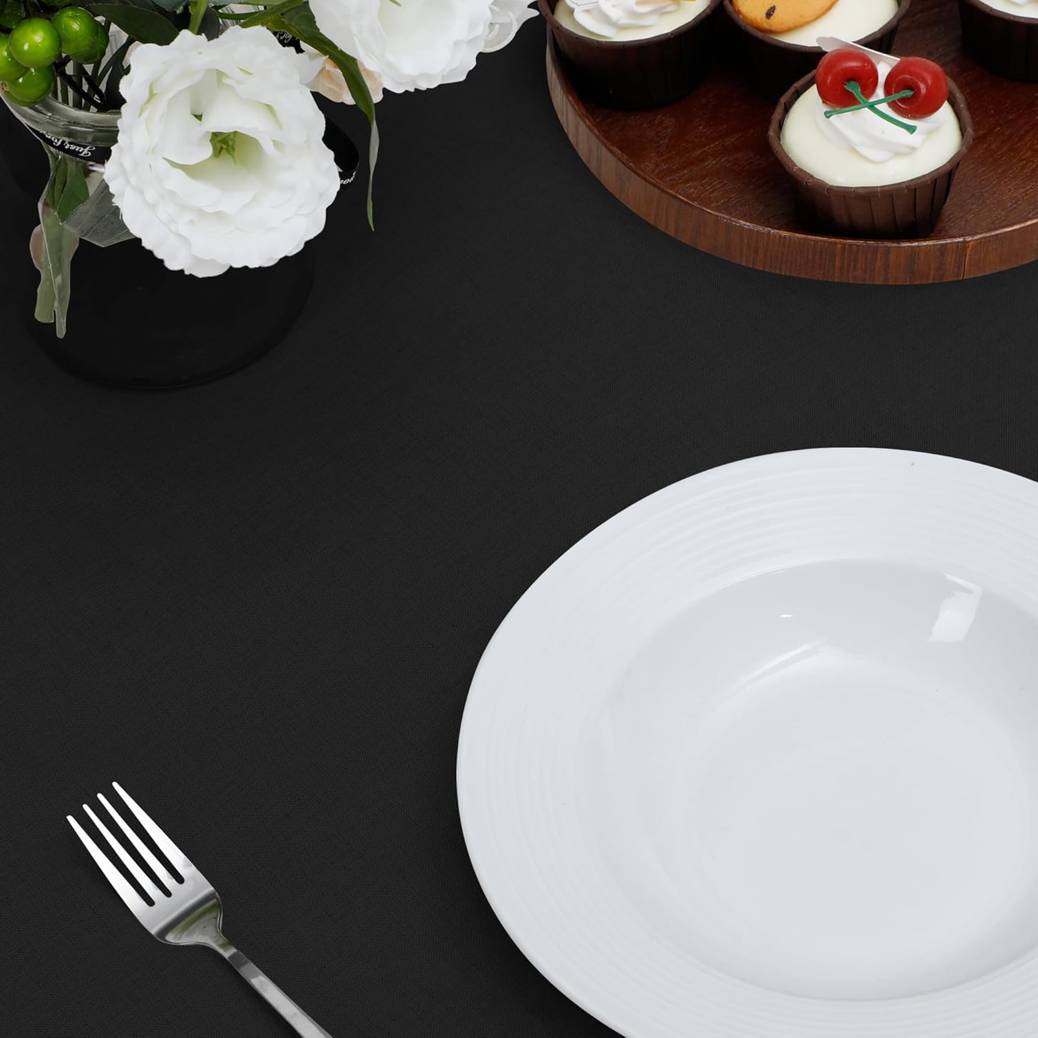 Easy-Going Faux Linen Waterproof Spill-Proof Tablecloth Stain Resistant Rectangle Table Cloth Wrinkle Free Decorative Fabric for Kitchen, Dining, Party, Weddings, Restaurants (52x70 in, Linen)