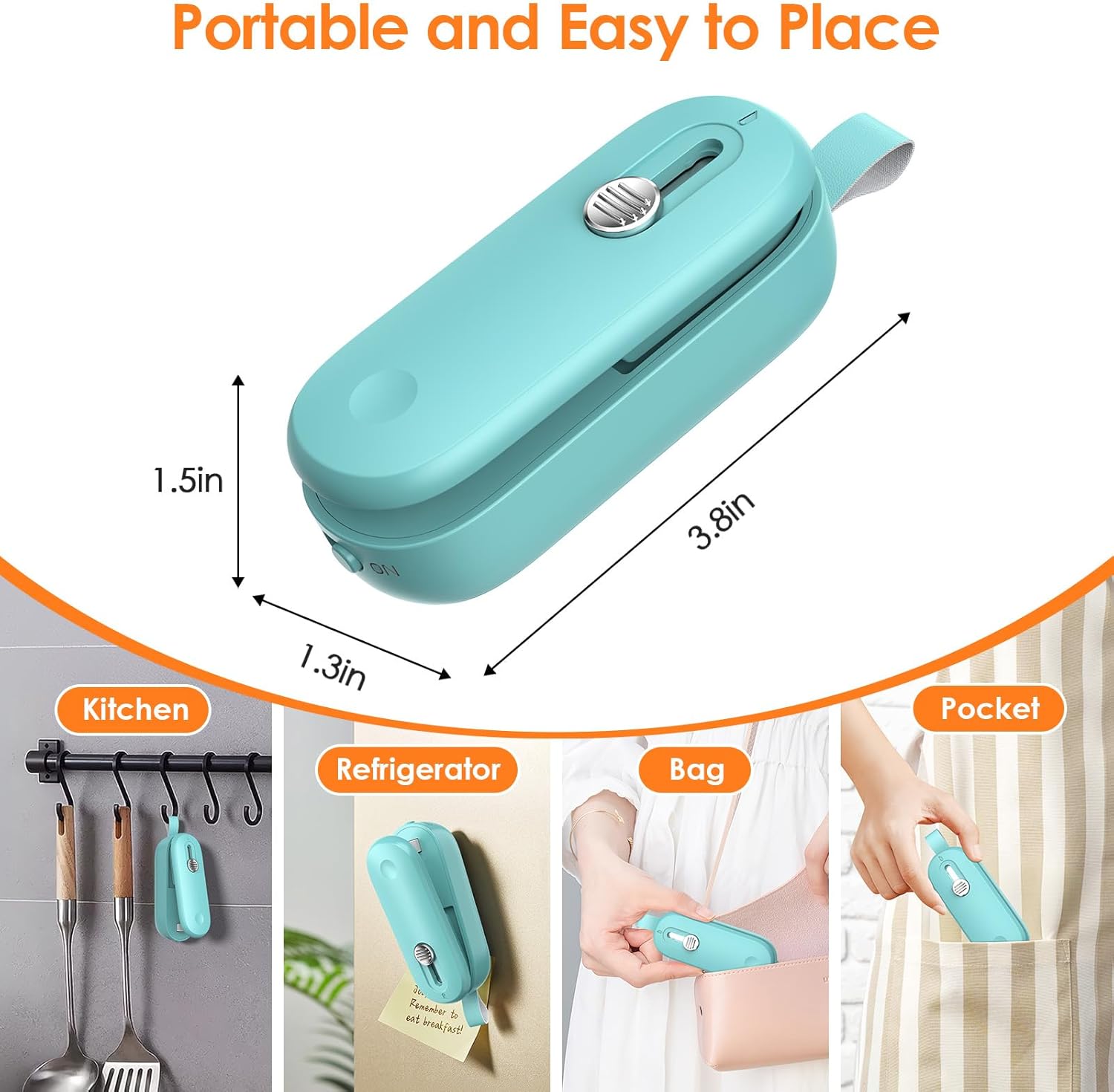 “FEPPO 2-in-1 Mini Bag Sealer & Cutter – Portable Snack Resealer 🔋 Batteries Included”