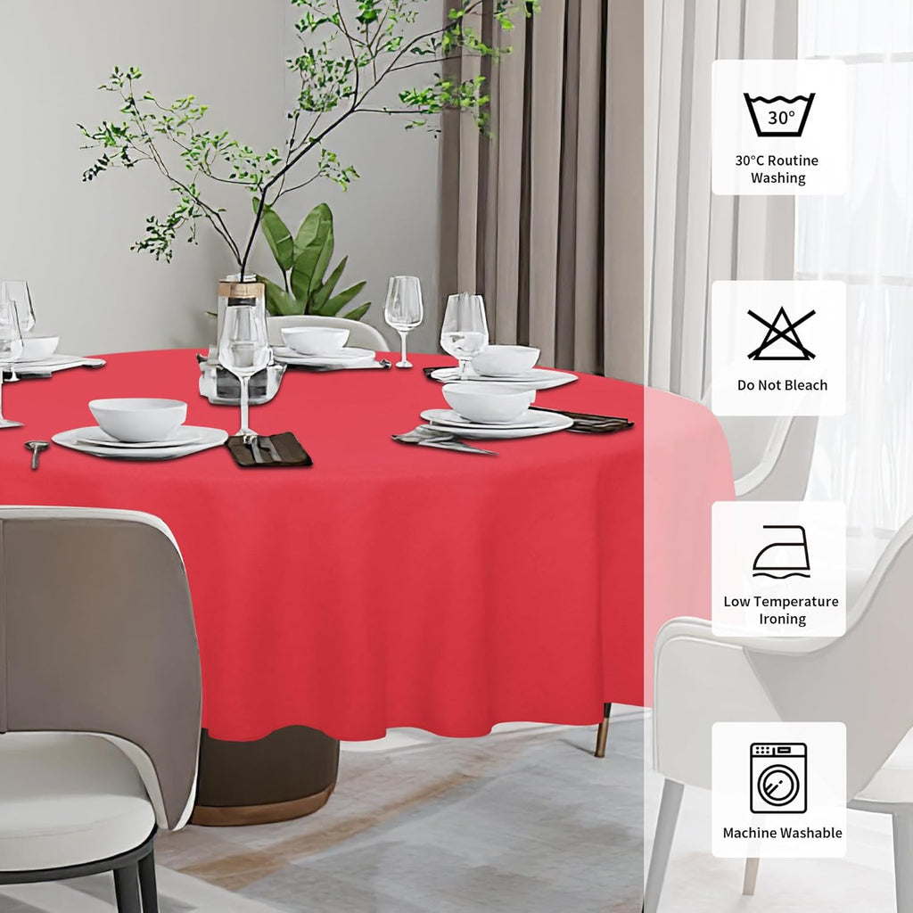 Easy-Going Faux Linen Waterproof Spill-Proof Tablecloth Stain Resistant Rectangle Table Cloth Wrinkle Free Decorative Fabric for Kitchen, Dining, Party, Weddings, Restaurants (52x70 in, Linen)