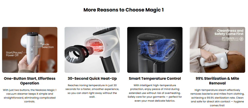 Neakasa Magic 1 Vacuum Steamer for Clothes