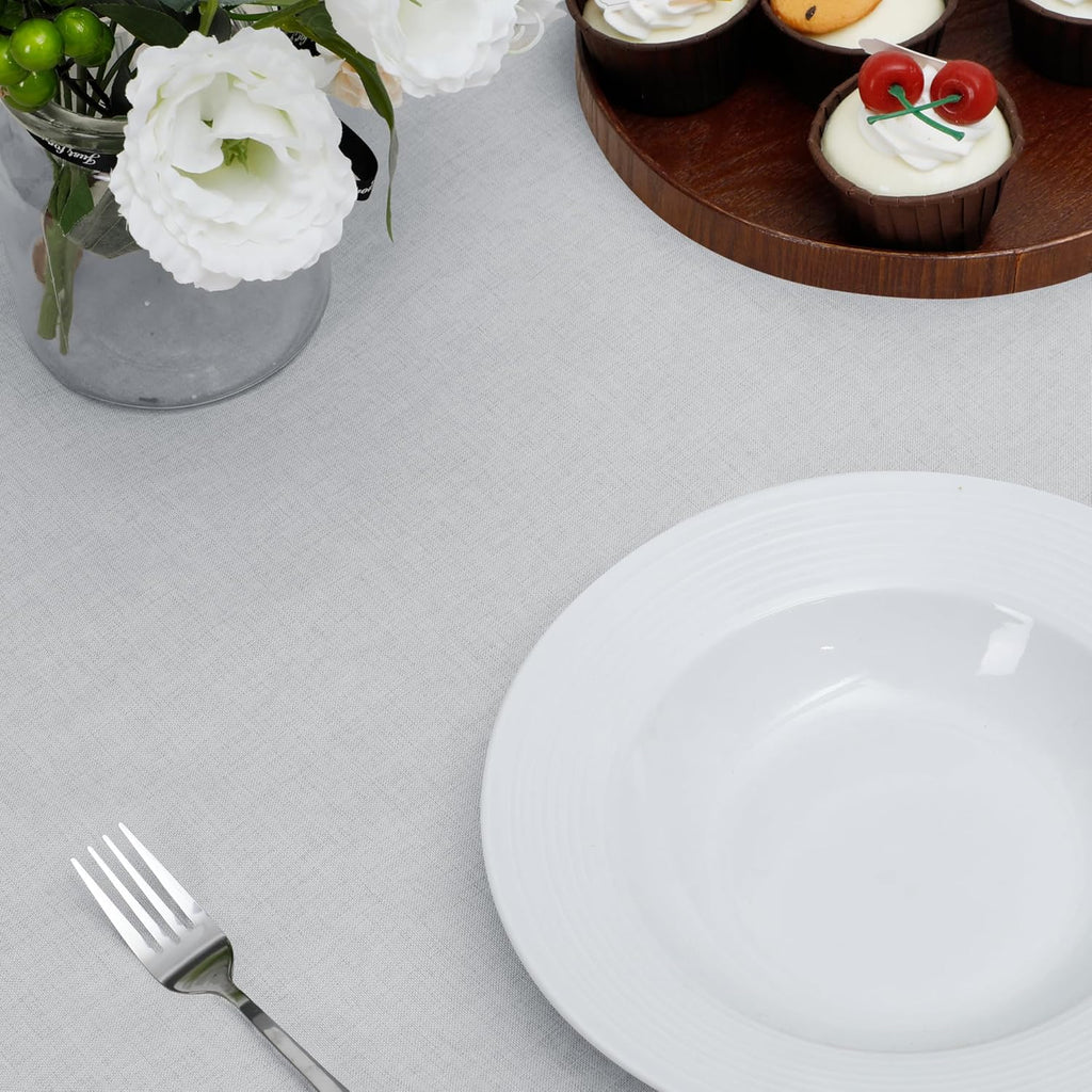 Easy-Going Faux Linen Waterproof Spill-Proof Tablecloth Stain Resistant Rectangle Table Cloth Wrinkle Free Decorative Fabric for Kitchen, Dining, Party, Weddings, Restaurants (52x70 in, Linen)