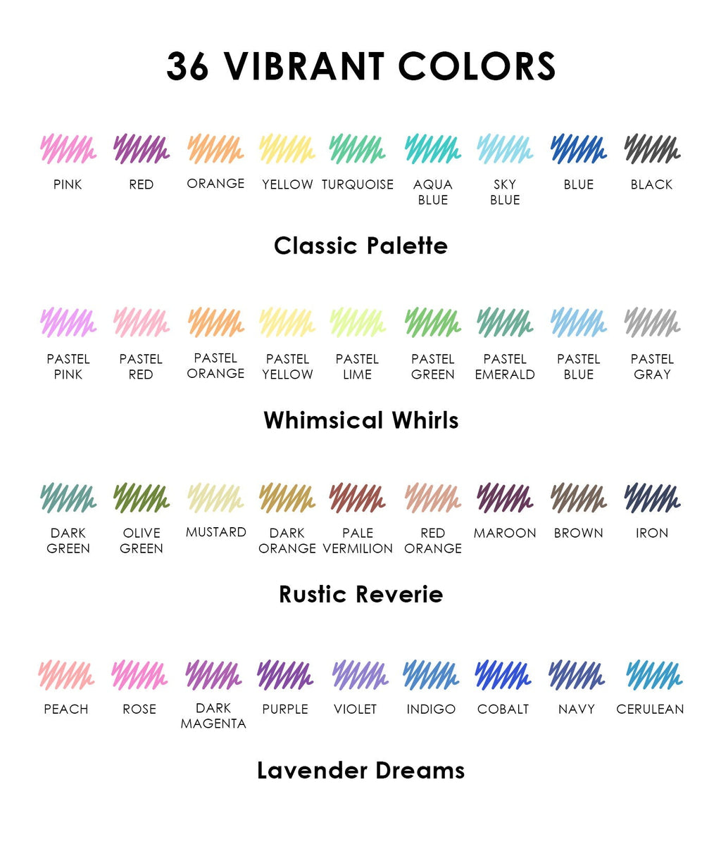 Medium Point Erasable Gel Pen Set Of 36