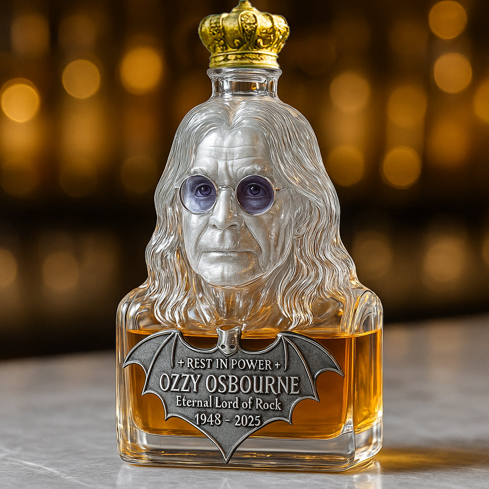 🖤Immortalized in Glass — The Legendary Rock Tribute Whiskey Bottle