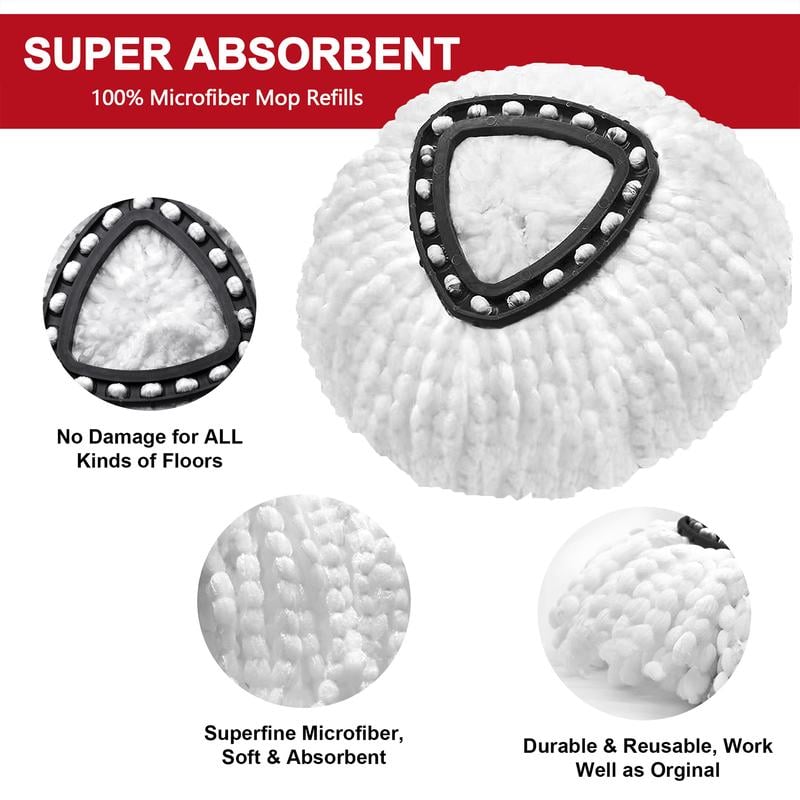 💥Spin Mop 1 Tank System Scrub Brush Replacement Head