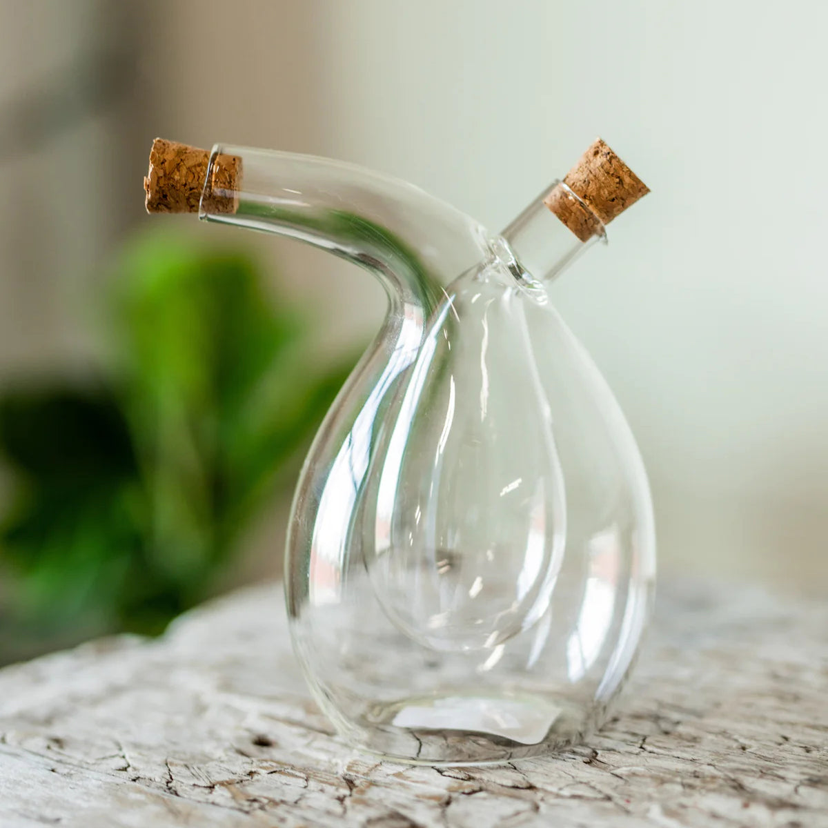 “2-in-1 Glass Oil & Vinegar Dispenser Bottle”