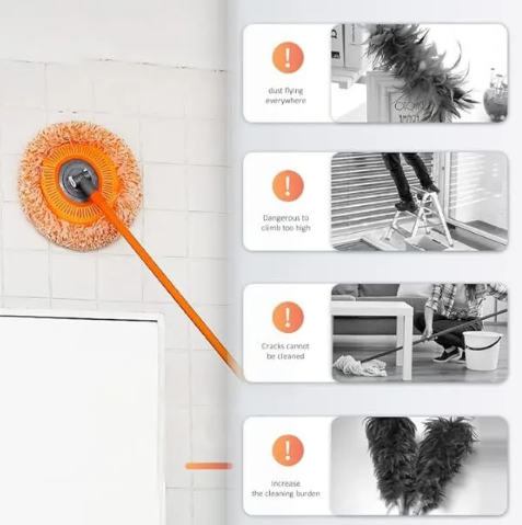 360 Grad drehbarer, einstellbarer Reinigungsmopp  | CORALMOP