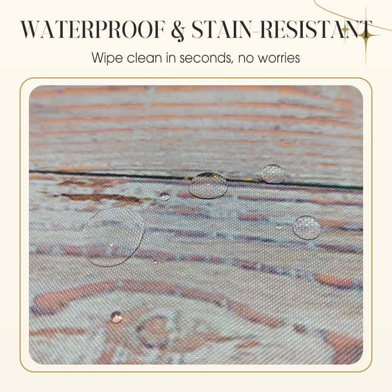 Elastic Edge Waterproof Round Tablecloth